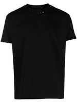 Valentino Garavani t-shirt en coton à détails de clous - Noir