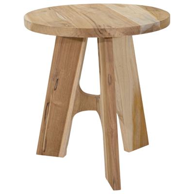 Bijzettafel of tuin tafel Kenya - FSC hout - lichtbruin - D37 x H40 cm - binnen / buiten Bijzettafel of tuin tafel Kenya - FSC hout - lichtbruin - D37 x H40 cm - binnen / buiten