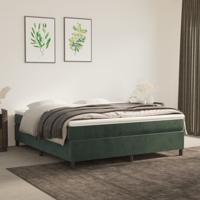 Bedframe zonder matras 180x200 cm fluweel donkergroen