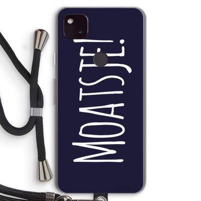 Moatsje!: Pixel 4a 5G Transparant Hoesje met koord