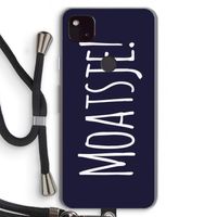 Moatsje!: Pixel 4a 5G Transparant Hoesje met koord