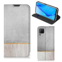 Huawei P40 Lite Book | Wallet Case | Wood Concrete