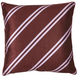 VT wonen vtwonen Sierkussen Diagonal Cushion Dark Red 50x50 cm