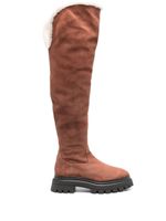 Stuart Weitzman cuissardes Bedford en daim - Marron - thumbnail