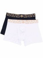 Versace lot de deux boxers à détail Greca - Blanc