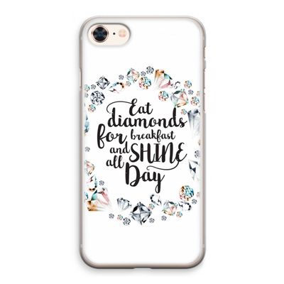 Diamonds: iPhone 8 Transparant Hoesje