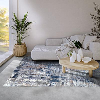 Vloerkleed Malard Donkerblauw Beige 200x290 Cm Laagpolig Elle Decoration - Dekbed-Discounter.nl