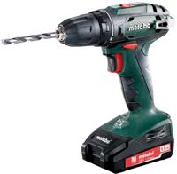 Metabo bs 18 accu boorschroefmachine | 18 v | 2 x 1.5 ah li-power, sc 60 plus | in koffer - 602207550