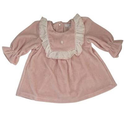 Patachou roze velours baby jurkje