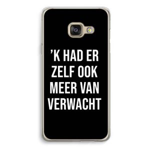 Meer verwacht - Zwart: Samsung A3 (2017) Transparant Hoesje