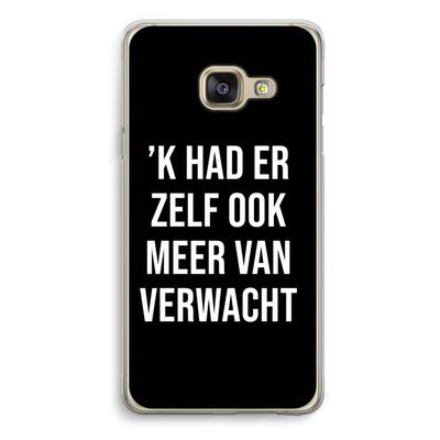Meer verwacht - Zwart: Samsung A3 (2017) Transparant Hoesje