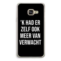 Meer verwacht - Zwart: Samsung A3 (2017) Transparant Hoesje