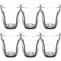 Set van 6x stuks water/sap glazen Enzeau 210 ml van glas - Drinkglazen - thumbnail