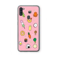 Happy bento friends: Samsung Galaxy A11 Transparant Hoesje