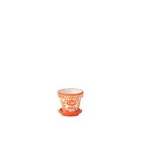 J-Line Flowerpot+Plate Granada Handmade+Painted Ceramic Naranja Ext