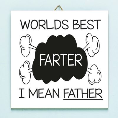 Tegeltje Vaderdag Worlds Best Farter