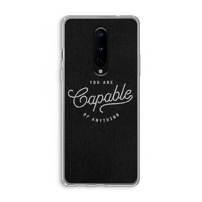 Capable: OnePlus 8 Transparant Hoesje