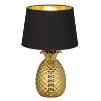 Trio Tafellamp Pineapple 43cm goud met zwart R50431079