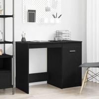 Bureau Zwart eiken 100 x 50 x 76 cm Bewerkt hout