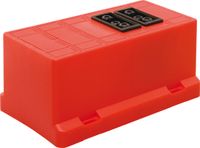 ABB GST18 lasdoosdeksel rood met 2 GST18 Wieland aansluitingen 3611GB2-R
