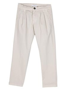 Paolo Pecora Kids pantalon chino en coton à coupe slim - Tons neutres