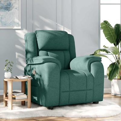Fauteuil verstelbaar stof donkergroen