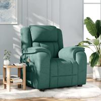 Fauteuil verstelbaar stof donkergroen