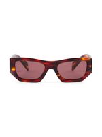 Prada Eyewear lunettes de soleil à monture papillon - Marron - thumbnail