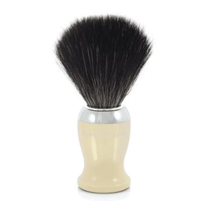 Edwin Jagger Shaving Brushes Synthetic Imitatiion Ivory & Chrome Plated Ref.21SB727CR 1Stuks
