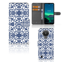 Nokia 1.4 Hoesje Flower Blue