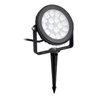 Mi-light RGB-CCT LED tuinspot IP65 9W rond zwart LED0255
