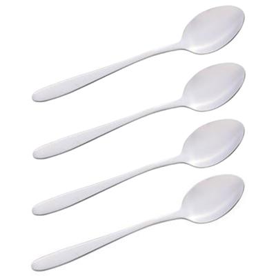 Theelepeltjes/koffielepeltjes - zilver - set van 12x - 14 cm - dessertlepels Theelepeltjes/koffielepeltjes - zilver - set van 12x - 14 cm - dessertlepels