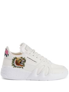 Giuseppe Zanotti baskets Talon à imprimé graffiti - Blanc