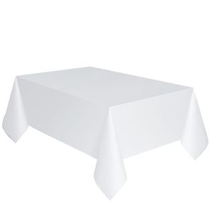 Papieren tafelkleden/tafellakens decoratie wit 137 x 274 cm