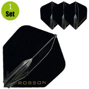 Robson Standaard Dartflights - Zwart