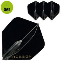 Robson Standaard Dartflights - Zwart - thumbnail