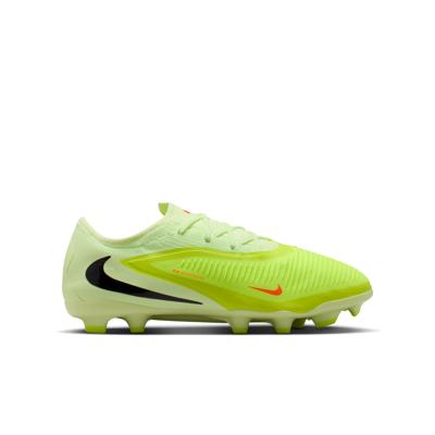 Nike Phantom 6 Low Pro Gras / Kunstgras Voetbalschoenen (MG) Kids Geel Oranje Zwart
