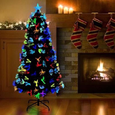 Kunstkerstboom met decoratieve touwlichten Groen 120 cm PVC