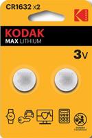 Kodak CR1632 lithium knoopcel batterij blister(2) - 3241040