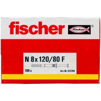 Fischer 513704 schroefanker & muurplug 100 stuk(s) Schroef- & muurplugset 120 mm - thumbnail