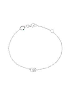 Courbet bracelet CO en or blanc recyclé 18ct serti de diamants crées en laboratoire - Argent