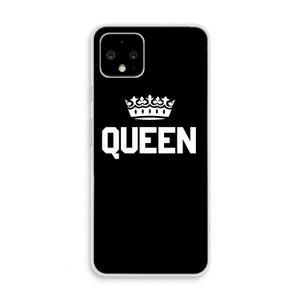 Queen zwart: Pixel 4 Transparant Hoesje