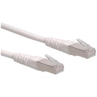 ROLINE patchkabel Cat.6 (Klasse E) S/FTP (PiMF), wit, 0,3 m