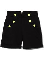 Balmain Kids short à boutons décoratifs - Noir