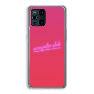 Vice Glow: Oppo Find X3 Transparant Hoesje