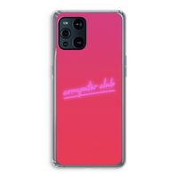Vice Glow: Oppo Find X3 Transparant Hoesje