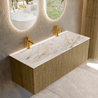 Badmeubel Mondiaz Kurve-Dlux | 120 cm cm | Meubelkleur Dusk | Wastafelkleur Glace | Solid surface | Wasbak beiden zijden spoelbak | 2 kraangaten Badmeubel Mondiaz Kurve-Dlux | 120 cm cm | Meubelkleur Dusk | Wastafelkleur Glace | Solid surface | Wasbak beiden zijden spoelbak | 2 kraangaten