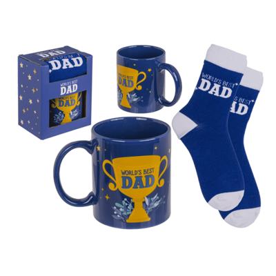 Cadeauset best dad - mok en sokken - cadeauset - vaderdag Cadeauset best dad - mok en sokken - cadeauset - vaderdag