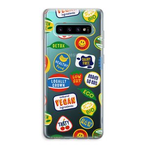 Fruitsticker: Samsung Galaxy S10 Plus Transparant Hoesje
