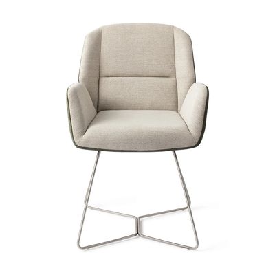 Jesper Home Myoko eetkamerstoel Popeye beehive steel